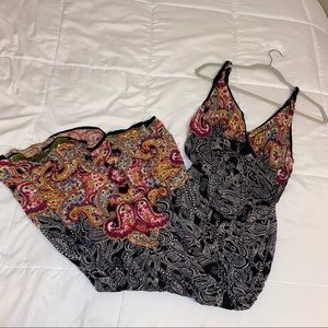 Boho thin strap maxi dress